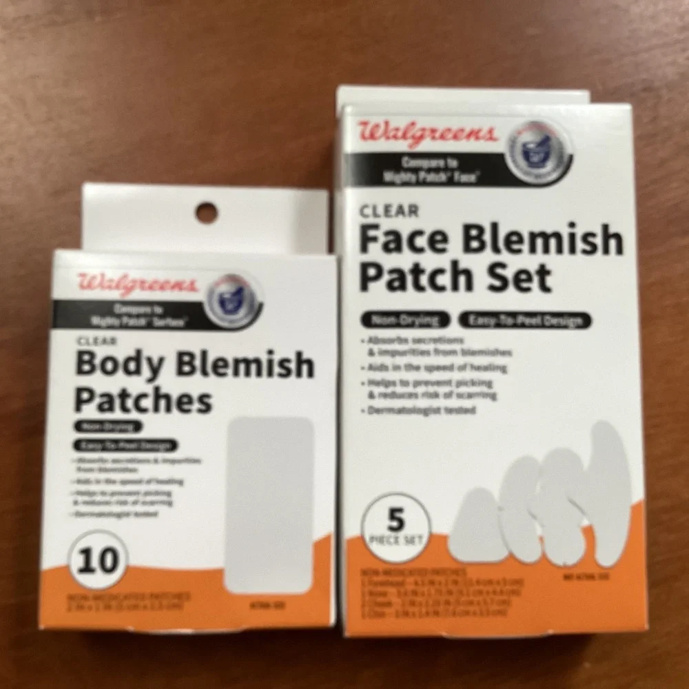 Walgreens Clear Body & Face Blemish Patches Bundle of 2 Boxes NEW